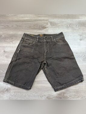 Kuhl Shorts Mens 34 Crag Outdoor Cargo Utility Brown Vintage Patina Dye 11”
